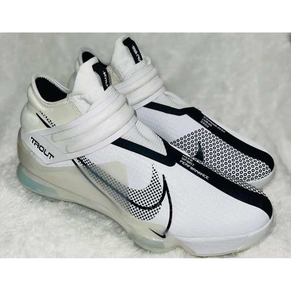Men Nike Force Zoom Mike Trout 7 Baseball Cleats White Black CI3134-102 Sz 7 main image 6